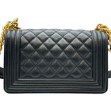 シャネル CHANEL ボーイシャネル20 A67085 28番台 ブラック ゴールド金具 キャビアスキン レディース ショルダーバッグ