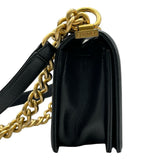 シャネル CHANEL ボーイシャネル20 A67085 28番台 ブラック ゴールド金具 キャビアスキン レディース ショルダーバッグ