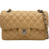 シャネル CHANEL マトラッセ23 A01113 30番台 ベージュ シルバー金具 ラムスキン レディース ショルダーバッグ