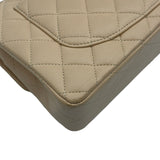 シャネル CHANEL マトラッセ23 A01113 30番台 ベージュ シルバー金具 ラムスキン レディース ショルダーバッグ