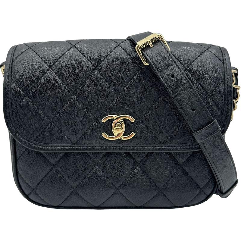CHANEL シャネル マトラッセ チェーンショルダーバッグ キャビアスキン黒 シャネル CHANEL マトラッセチェーンショルダー AS2447 31番台