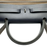 エルメス HERMES エールジップPM C刻印 ブラウン シルバー金具 トワル レディース ハンドバッグ