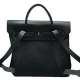 エルメス HERMES エールバッグアドPM □G刻印 ブラック シルバー金具 トワル レディース リュック・デイパック