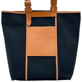 エルメス HERMES エトリヴィエールポケット27 U刻印 ネイビー シルバー金具 トワルハンター/スイフト レディース トートバッグ