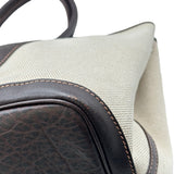 エルメス HERMES ガーデンパーティPM D刻印 ブラウン トワル レディース トートバッグ