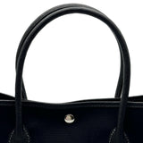 エルメス HERMES ガーデンパーティPM □G刻印 ブラック シルバー金具 トワル レディース トートバッグ