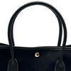 エルメス HERMES ガーデンパーティPM □G刻印 ブラック シルバー金具 トワル レディース トートバッグ
