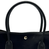 エルメス HERMES ガーデンパーティPM □G刻印 ブラック シルバー金具 トワル レディース トートバッグ