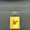 エルメス HERMES ケリー32タッチ 内縫い Y刻印 ブラック ゴールド金具 トゴ/アリゲーター レディース ハンドバッグ