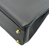 エルメス HERMES ケリー32タッチ 内縫い Y刻印 ブラック ゴールド金具 トゴ/アリゲーター レディース ハンドバッグ