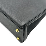 エルメス HERMES ケリー32タッチ 内縫い Y刻印 ブラック ゴールド金具 トゴ/アリゲーター レディース ハンドバッグ