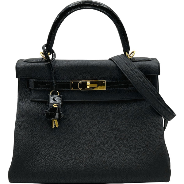 エルメス HERMES ケリー28 タッチ 内縫い Y刻印 ブラック ゴールド金具