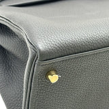 エルメス HERMES ケリー28 タッチ 内縫い Y刻印 ブラック ゴールド金具 トゴ/ニロティカス レディース ショルダーバッグ