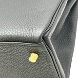 エルメス HERMES ケリー28 タッチ 内縫い Y刻印 ブラック ゴールド金具 トゴ/ニロティカス レディース ショルダーバッグ