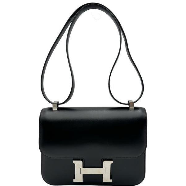 エルメス HERMES コンスタンス24 ミロワール B刻印 ブラック シルバー