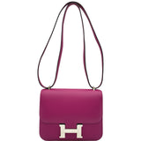 エルメス HERMES コンスタンス3 ミニ A刻印 ローズパープル シルバー金具 スイフト レディース ショルダーバッグ