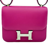エルメス HERMES コンスタンス3 ミニ A刻印 ローズパープル シルバー金具 スイフト レディース ショルダーバッグ