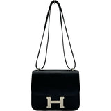 エルメス HERMES コンスタンス3ミニ C刻印 ブラック シルバー金具 スイフト レディース ショルダーバッグ