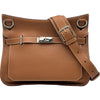 エルメス HERMES ジプシエール34 □M刻印 ゴールド シルバー金具 トリヨン レディース ショルダーバッグ
