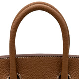 エルメス HERMES バーキン25 G刻印 ゴールド シルバー金具 トゴ レディース ハンドバッグ