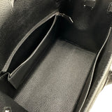 エルメス HERMES バーキン25 セリエ K刻印 ブラック シルバー金具 エプソン レディース ハンドバッグ