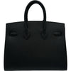 エルメス HERMES バーキン25 セリエ K刻印 ブラック シルバー金具 エプソン レディース ハンドバッグ