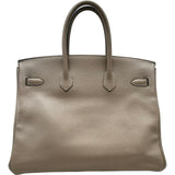 エルメス HERMES バーキン35 D刻印 グリアスファルト ゴールド金具 エバーカラー レディース ハンドバッグ