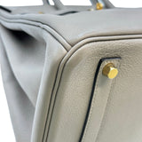 エルメス HERMES バーキン35 D刻印 グリアスファルト ゴールド金具 エバーカラー レディース ハンドバッグ