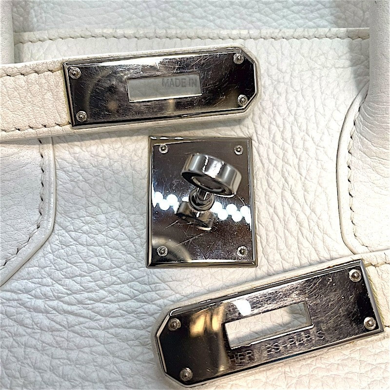 エルメス HERMES バーキン35 □M刻印 ホワイト トゴ レディース