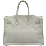 エルメス HERMES バーキン35 □M刻印 ホワイト トゴ レディース ハンドバッグ