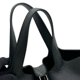 エルメス HERMES ピコタンロックMM W刻印 ブラック シルバー金具 トリヨン レディース ハンドバッグ