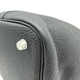 エルメス HERMES ピコタンロック MM A刻印 ブラック シルバー金具 トリヨン レディース ハンドバッグ
