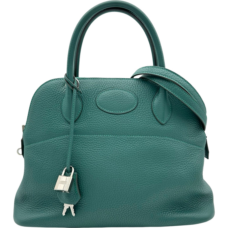 エルメス HERMES ボリード31 A刻印 マカライト シルバー金具 トリヨン