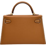 エルメス HERMES ミニケリー2 ゴールド ゴールド金具 エプソン レディース ショルダーバッグ