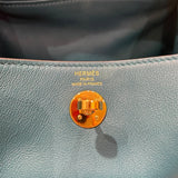 エルメス HERMES リンディミニ Y刻 ヴェールボスフォール/ゴールド金具 スイフト レディース ショルダーバッグ