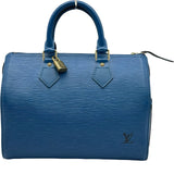 ルイ・ヴィトン LOUIS VUITTON スピーディ25 M43015 ブルー エピ レディース ボストンバッグ