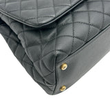シャネル CHANEL ココハンドル29 A92991 25番台 ブラック ゴールド金具 キャビアスキン レディース ハンドバッグ