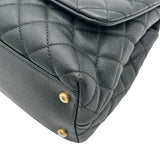 シャネル CHANEL ココハンドル29 A92991 25番台 ブラック ゴールド金具 キャビアスキン レディース ハンドバッグ