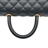 シャネル CHANEL ココハンドルXS A92990 24番台 ブラック ゴールド金具 キャビアスキン レディース ショルダーバッグ