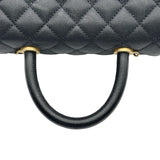 シャネル CHANEL ココハンドルXS A92990 24番台 ブラック ゴールド金具 キャビアスキン レディース ショルダーバッグ