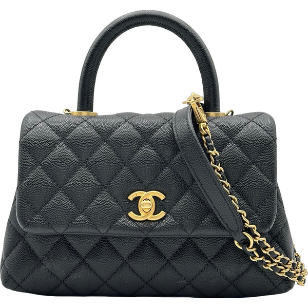 シャネル CHANEL ココハンドルXS A92990 24番台 ブラック ゴールド金具
