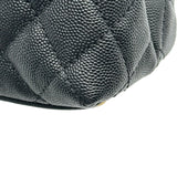 シャネル CHANEL ココハンドルXS A92990 24番台 ブラック ゴールド金具 キャビアスキン レディース ショルダーバッグ