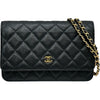 シャネル CHANEL マトラッセ チェーンウォレット AP0250 29番台 ブラック ゴールド金具 キャビアスキン レディース ショルダーバッグ
