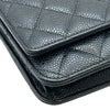シャネル CHANEL マトラッセ チェーンウォレット AP0250 29番台 ブラック ゴールド金具 キャビアスキン レディース ショルダーバッグ