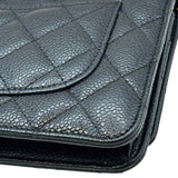シャネル CHANEL マトラッセ チェーンウォレット AP0250 29番台 ブラック ゴールド金具 キャビアスキン レディース ショルダーバッグ