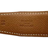 エルメス HERMES Hベルト □C刻印 ブラック/ゴールド シルバー金具 ボックスカーフ/クシュベル レディース ベルト