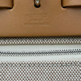 エルメス HERMES エールジップPM Z刻印 ブラウン シルバー金具 トワル レディース ショルダーバッグ