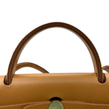 エルメス HERMES エールジップPM Z刻印 ブラウン シルバー金具 トワル レディース ショルダーバッグ