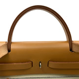 エルメス HERMES エールジップPM Z刻印 ブラウン シルバー金具 トワル レディース ショルダーバッグ