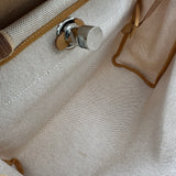 エルメス HERMES エールジップPM Z刻印 ブラウン シルバー金具 トワル レディース ショルダーバッグ